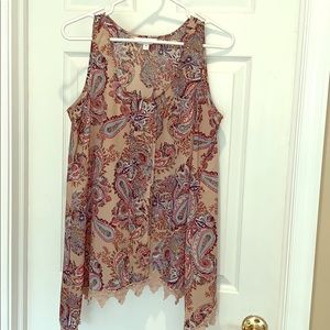 Paisley flowy top